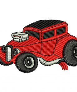 Hot Rod Embroidery Design