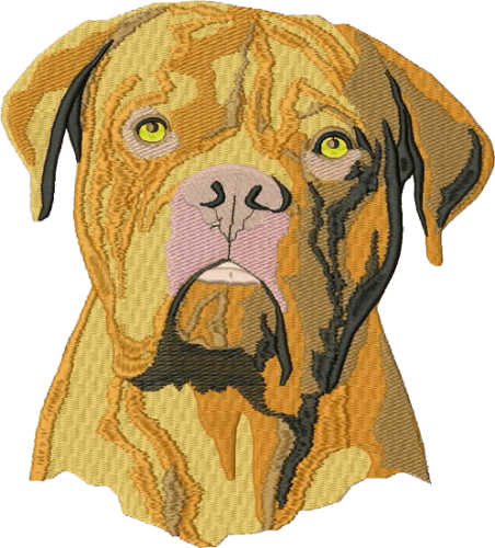 Embroidery Digitizing Bull Mastif